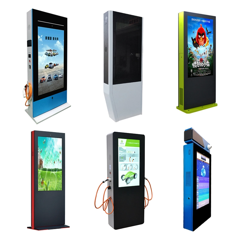 55 65 Inch High Brightness Outdoor Android Advertising Kiosk Totem Stand Floor Waterproof Touch LCD Outdoor Digital Signage