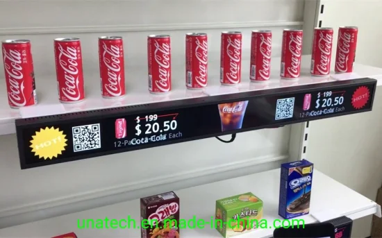 쉬운 설정 P1.5 실내 슈퍼마켓 상품 선반 LED 디지털 간판 스크린